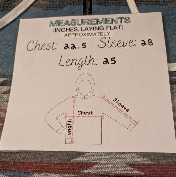 Miss Sparkling Southwest Western Print Pullover Quarter Zip Hoodie Size XL - Picture 7 of 7